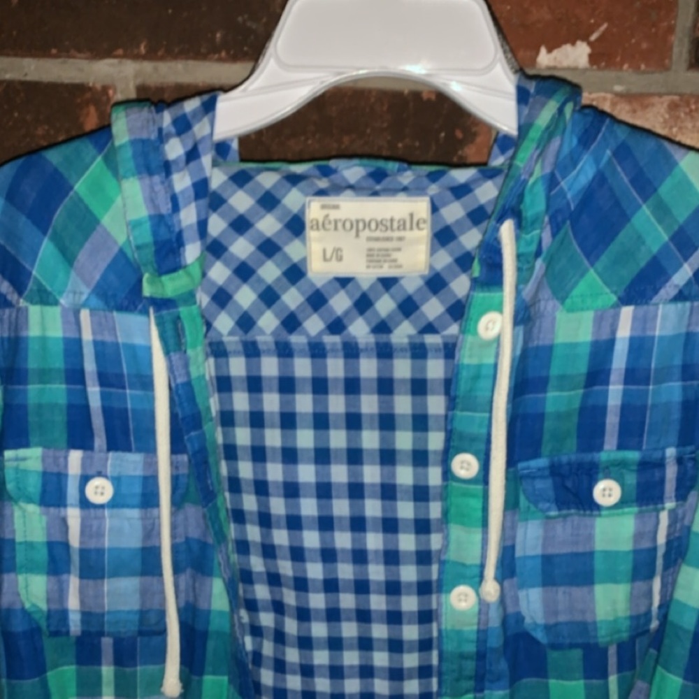 AEROPOSTALE hooded flannel